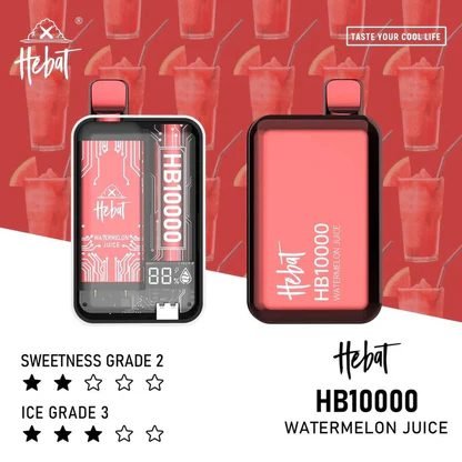 Hebat 喜貝 10000 數位螢幕精準控油 Mesh 芯爆發純粹風味 Type-C 高效續航 12W 強勁輸出口感超順不漏油 台灣現貨:圖片 4